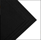 SİYAH  İNCE KEÇE 50*42 3 ADET