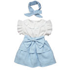 Kız Bebek Ve Çocuk Fiyonklu Müslin Elbise