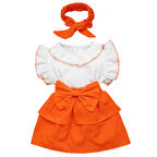 Kız Bebek Ve Çocuk Fiyonklu Müslin Elbise