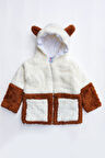 Kız Erkek Bebek Ve Çocuk Müslin Astarlı Ayıcıklı Peluş Mont