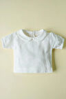 Kız Bebek Ve Çocuk Kısa Kollu Lastikli Müslin Gömlek