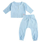 Kız Erkek Bebek Ve Çocuk Uzun Kollu Müslin Alt Üst İkili Takım
