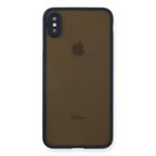 Apple Uyumlu İphone Xs Max Kılıf Montreal Silikon Kapak - Lacivert