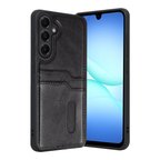 Samsung Uyumlu Galaxy A17 5g Sara Kartvizitli Deri Kılıf - Siyah