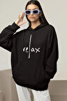 Relax Yazılı Unisex Oversize Tasarım Hoodie