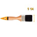 İzmir Fırça Luna Ahşap Saplı Yağlı Boya Fırçası No: 2 - 5 cm.