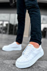 J169 Thorn Ortopedik Taban Günlük Cilt Erkek Sneaker Spor Ayakkabı CBT Beyaz