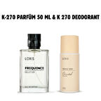 Loris K-270 Frequence Kadın Parfüm 50 Ml & K-270 Kadın Deodorant 150 Ml