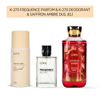 K-270 Parfüm & K-270 Deodorant & Saffron Ambre Duş Jeli