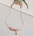 İnce Tekli pembe Nazar Boncuklu Bileklik