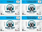 Kafadengi 8. Sınıf Lgs Türkçe + İngilizce + İnkılap + Din Kafa Test Seti 4 Kitap 2023