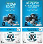 Kafadengi 8. Sınıf Lgs Türkçe + Din Kültürü Kafa Soru + Test Seti 4 Kitap 2023