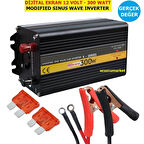 12 VOLT - 300 WATT MODIFIED SINUS WAVE GERÇEK DEĞER INVERTER (12V - 220V Çevirici)