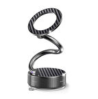 Metal Katlanabilir Karbon Fiber Magsafe Mıknatıslı Araç Telefon Tutucu  360° Dönebilir Kilitli Vakum