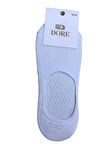 Dore 6 Çift Beyaz Renk Dikişsiz Kaydırmaz Babet Çorap