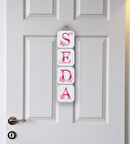 Kişiye Özel Bebek Kapı Süsü Kelebekli