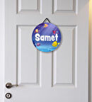 Meşgalem Yavru Balıklarla Dolu Akvaryum Temalı Kişiye Özel Kapı Süsü