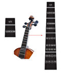 4/4 tam boy keman-nota-etiket-kolay öğrenme-sticker-klavye-çıkartma-violin-keman aksesuar
