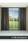 Donatti Antrasit Gri Star Blackout Pilesiz Tek Kanat Fon Perde