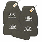 Gri Renk Kia Motors Logolu Oto Halı Paspas Seti 5 Parça – Aracınıza Uyumlu, Şık ve Dayanıklı Zemin Koruma