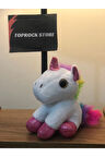 Sevimli Unicorn Peluş Oyuncak Hediyelik Oyuncak Anahtarlık Uyku Arkadaşı 12 cm