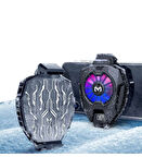 DL05 PUBG Derece Göstergeli Radyatörlü Alüminyum Manyetik Hızlı Soğutma Özellikli Telefon Soğutucu