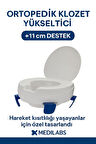  Tuvalet Klozet Yükseltici Aparat Kapaklı Kolay Montaj Tuvalet Yükseltici