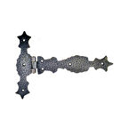 Antika Tarz Dekoratif Pirinç Kuyruklu Zambak Menteşe - 175X248 Mm, Oksit