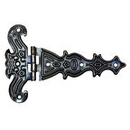 Dekoratif, Sac Tek Kuyruklu Menteşe - 69X102 Mm, Büyük, Eskitme, 1 Adet