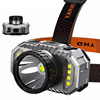 Ps-010 800 Lümen Şarj Göstergeli Cob Led Usb'Li Şarjlı Kafa Lambası