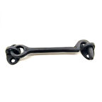 Antika Tarz Dekoratif Pirinç Çengeli - 13Cm, Oksit