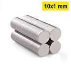 1 Adet 10X1Mm Yuvarlak Neodyum Mıknatıs Güçlü Dayanıklı Magnet Nikel Kaplama