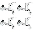 4Lü Aç Kapa Mix Lavabo Musluk Wc Lavabo Uzun Musluk Perlatörlü