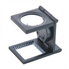 -25X25 Mm Full Çelik Kaplı Katlamalı Büyüteç Th-9005B