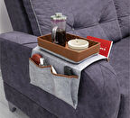 Çok Amaçlı Deri Şeritli Cepli Koltuk Kenarı Düzenleyici 03938