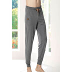 Kly Ince Tek Alt Çok Rahat Bileği Lastikli Pamuk Likralı Penye Pijama