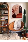Soyut Dekoratif Vintange Retro Bohe Bohem Boho Art Vektorel Abstract Minimalist Canvas Kanvas Tablo