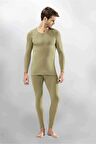 Kota Haki Yeşil Erkek Termal Takım