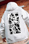 Uyguntarz Unisex Skullcracked Baskılı Sweatshirt