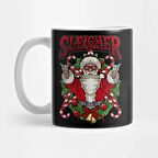 Sleigher Santa Claus Rocker Heavy Metal Christmas Mug