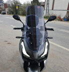 MOTOCAM Kral Arneb 150 Siperlik Ön Cam 2023-2025 Model 65cm Füme Renkli 4mm ORTA BOYLU CAM