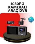Araç Kamerası 3’Lü Sistem | Full Hd, Sesli Kayıt Park Gözetimi