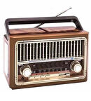 Nostaljik Fm Radyo Şarjlı Taşınabilir Fenerli Bluetooth Hoparlör Sd kart Usb Girişli Mini Speaker