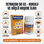 Tetracon 50 EC 50 mL – Kokulu Genel Haşere İlacı | Sivrisinek, Hamam Böceği, Karasinek, Pire, Kene, Tahtakurusu & Böcek Mücadelesi
