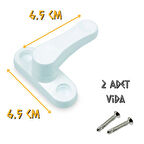 Kupa Pencere-Kapı Emniyet Kilidi Beyaz - Çekmeli