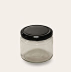 330 cc Siyah ,Magnolia,Tatlı cam Kavanoz 12 adet