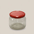 400 cc Kırmızı Kapak,Reçel,Marmelat,Magnolia cam Kavanoz 5 adet