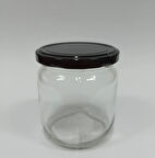 425cc Siyah Kapak,Domates,turşu,salça yarım cam kavanoz 6 adet