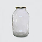 5 litre Gold Kapak,1 kilo Turşu,Salça,Bal cam kavanoz 1 adet