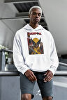 Deadpool X Wolverine Baskılı Unisex Oversize Film Hoodie